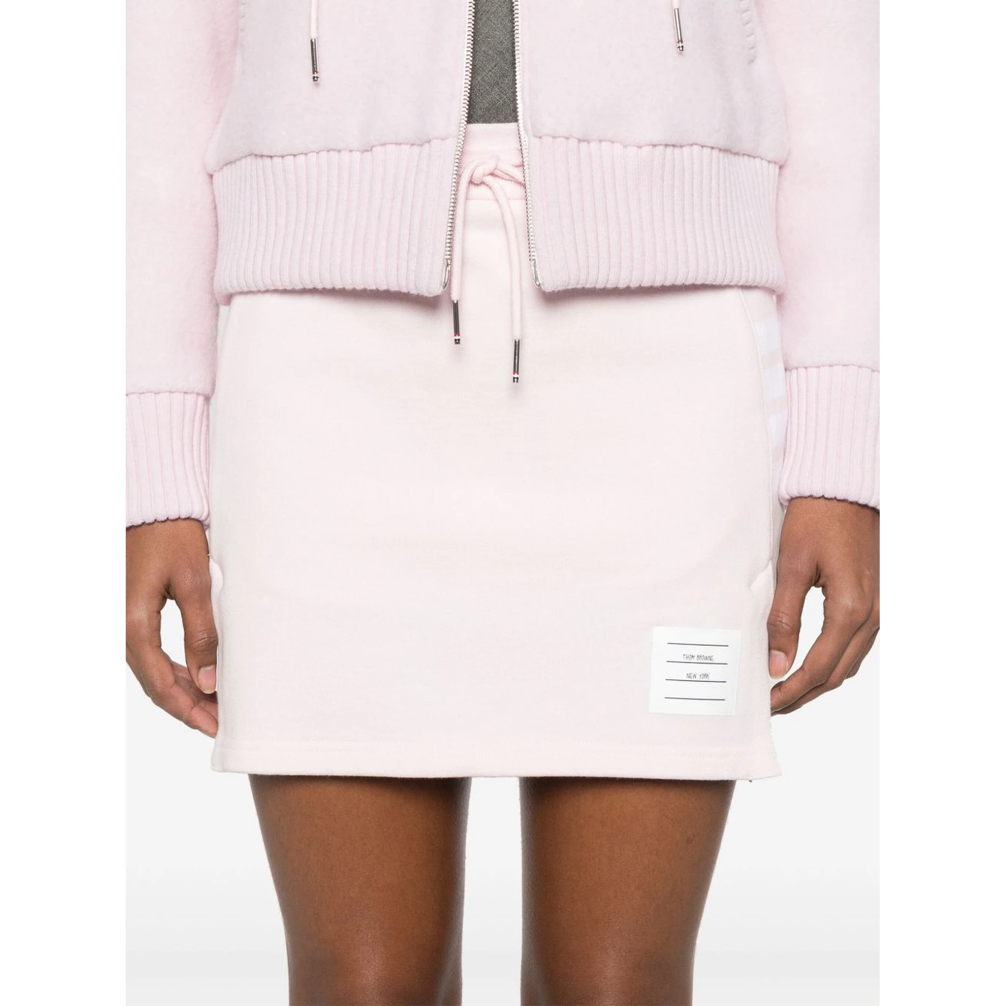 4-Bar jersey mini skirt