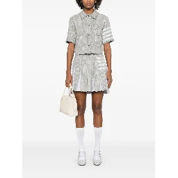 4-Bar tweed mini skirt