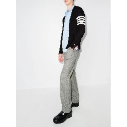 intarsia-knit 4-Bar stripe cardigan