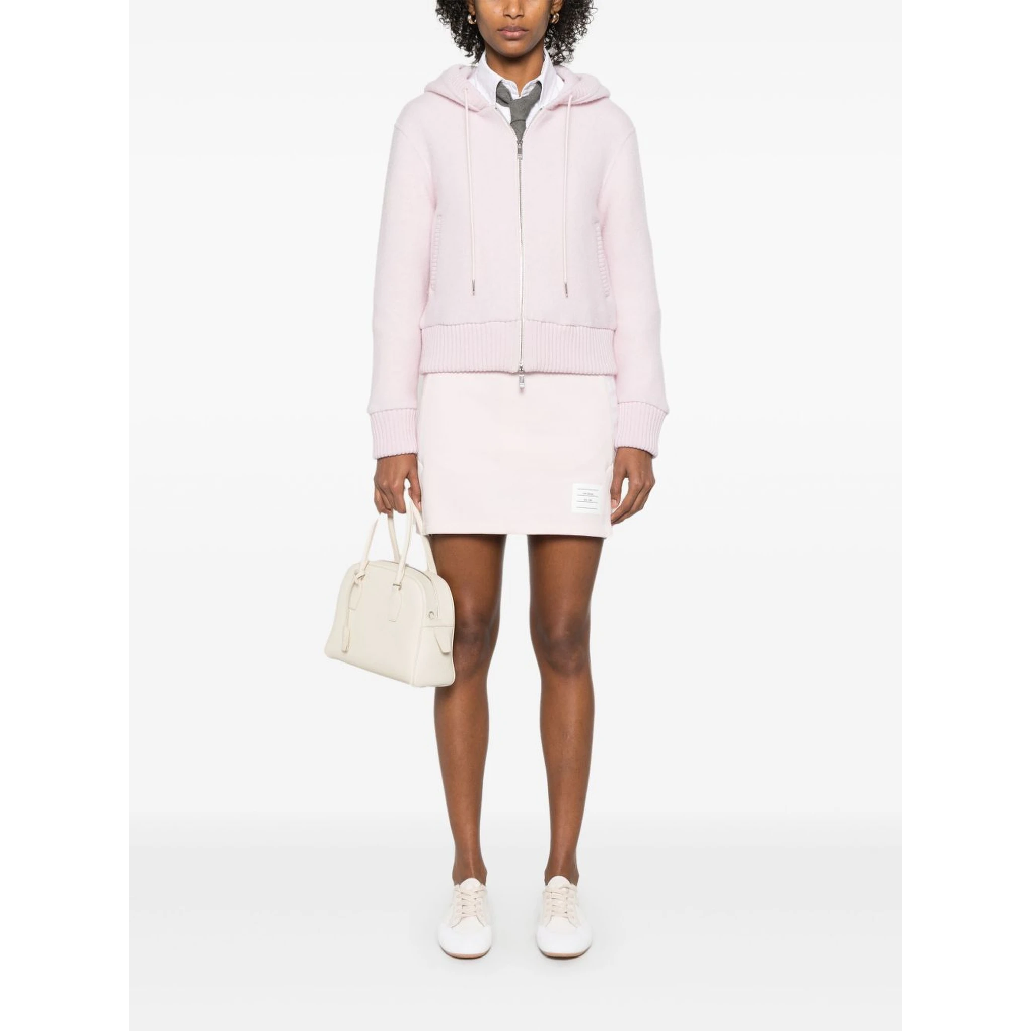 4-Bar jersey mini skirt