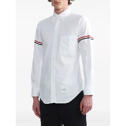 grosgrain-armband Oxford shirt