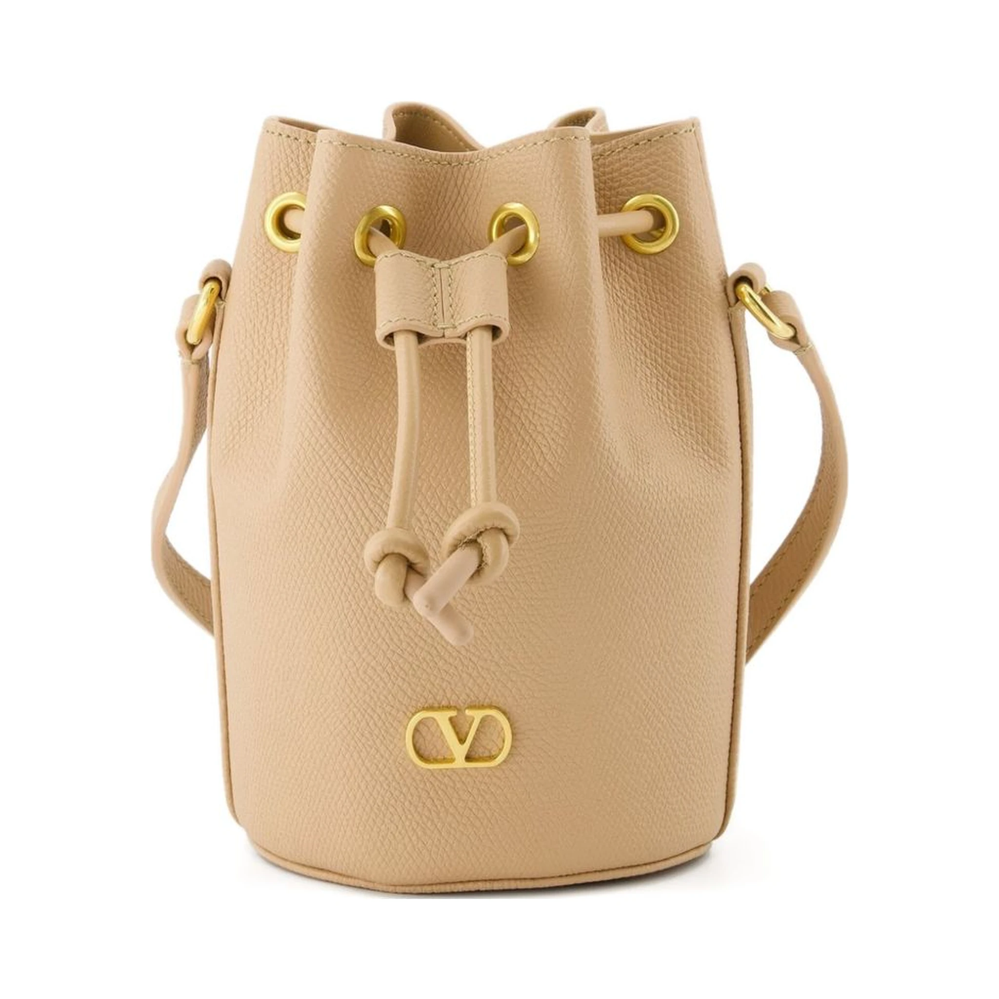 VLogo Signature drawstring bucket bag