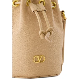 VLogo Signature drawstring bucket bag