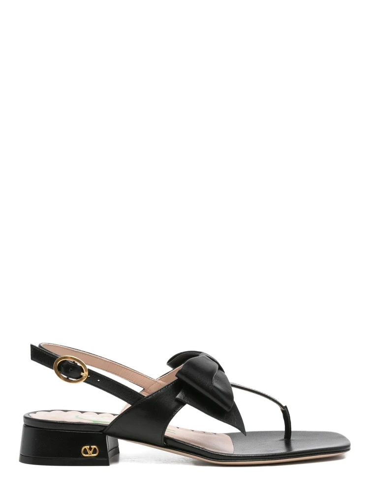 bow-embellished sandals