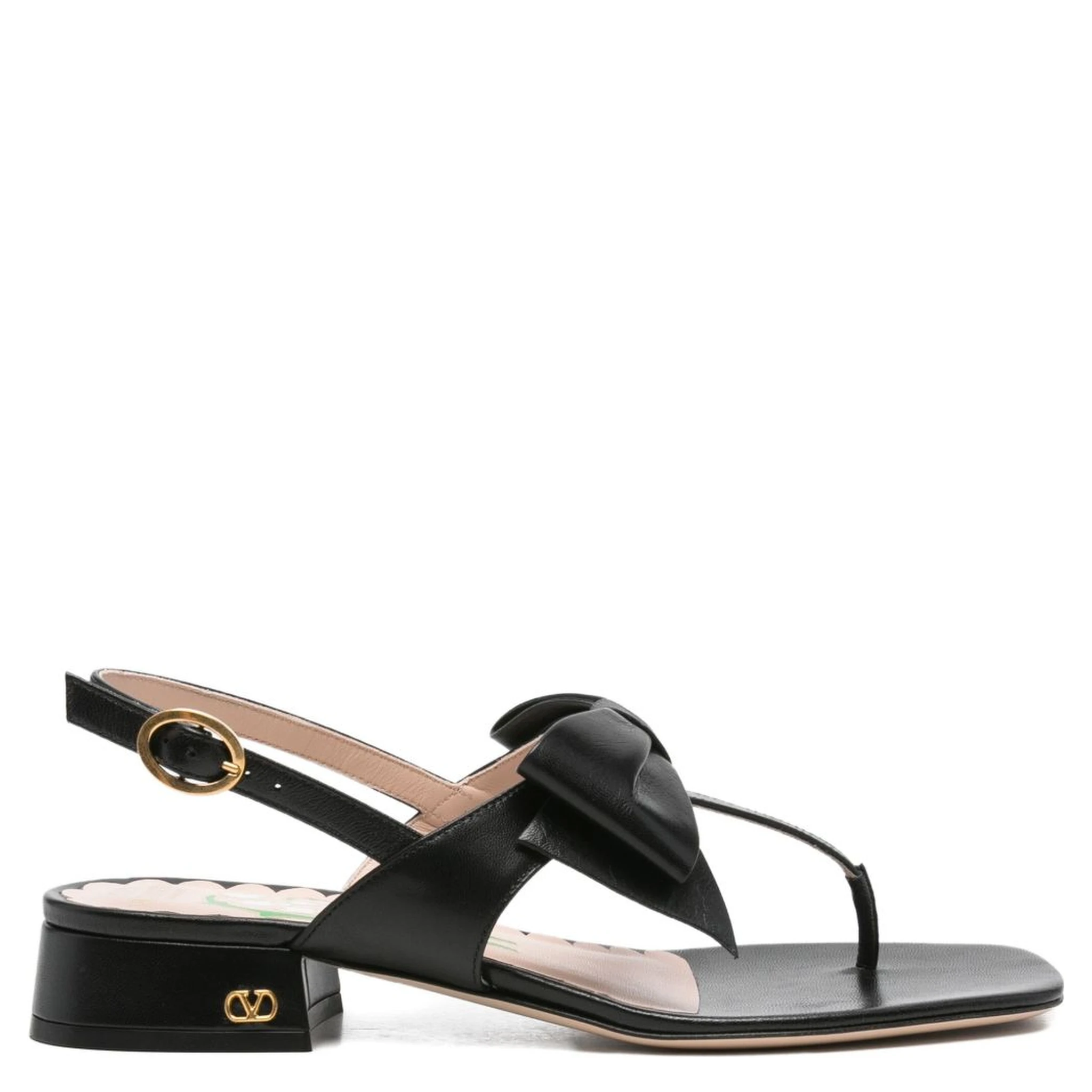 bow-embellished sandals