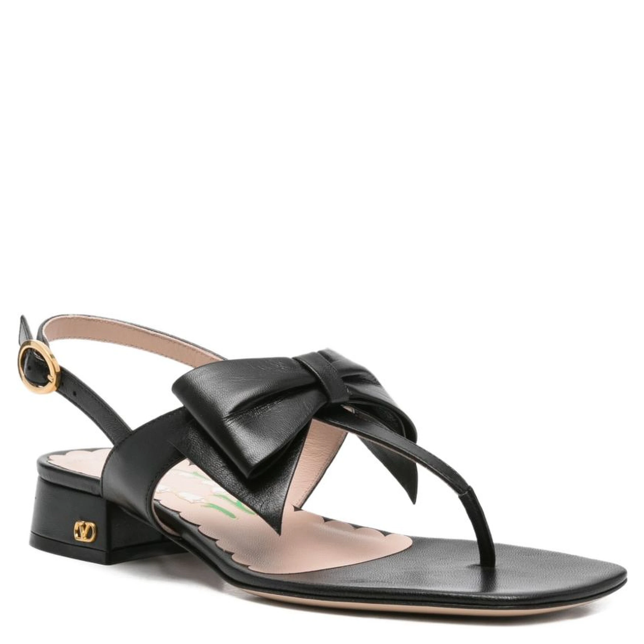 bow-embellished sandals