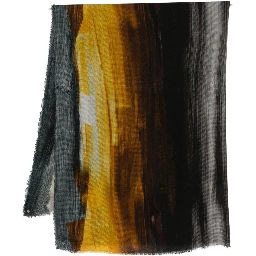 paint-print silk scarf