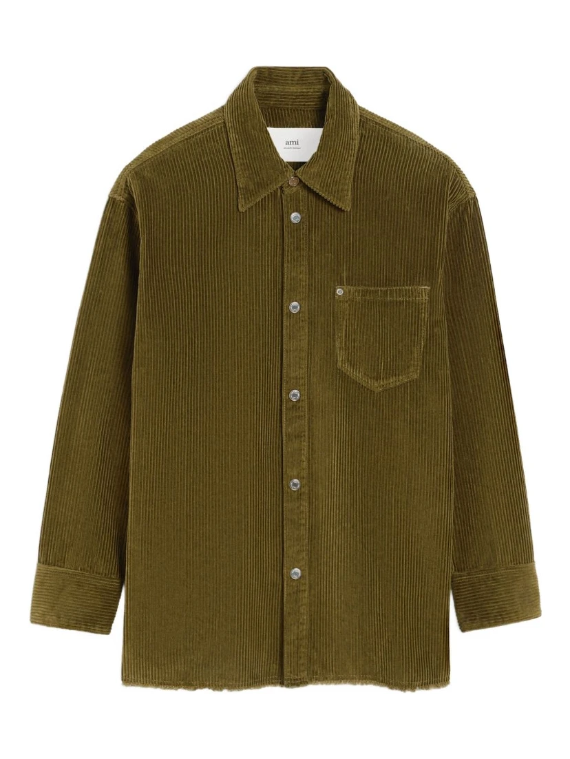 Ami Paris Shirts Brown