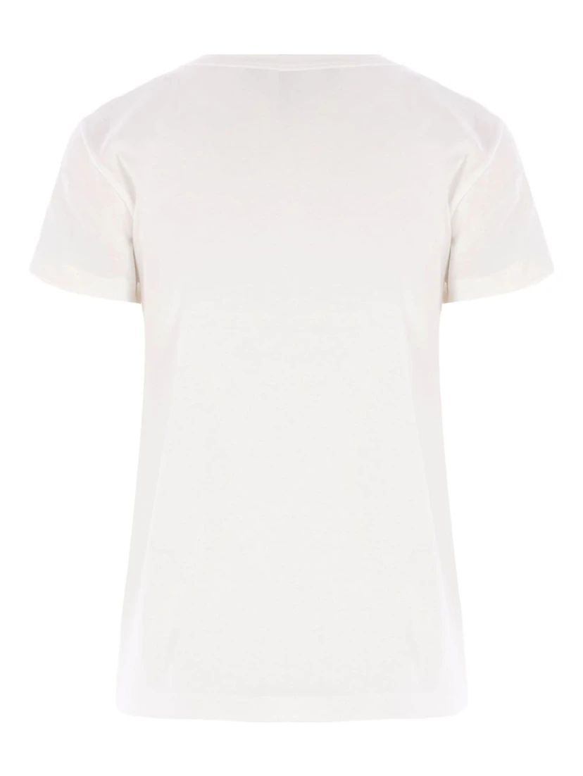 cat-face patch T-shirt