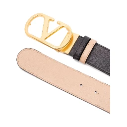 Adjustable Reversible Two-tone Belts In Black