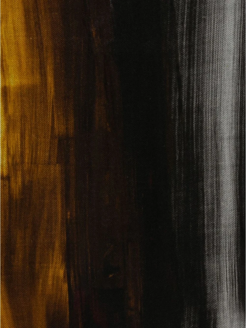 paint-print silk scarf