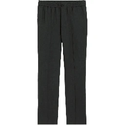 Wool Elasticated-Waist Trousers