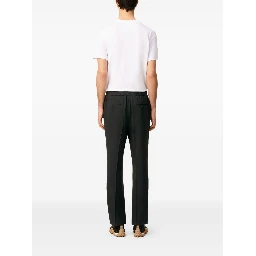 Wool Elasticated-Waist Trousers