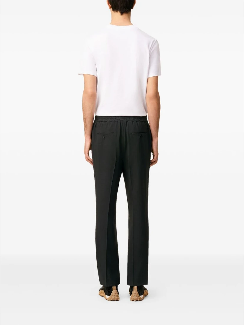 Wool Elasticated-Waist Trousers