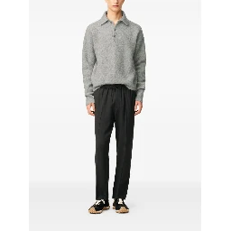 Wool Elasticated-Waist Trousers