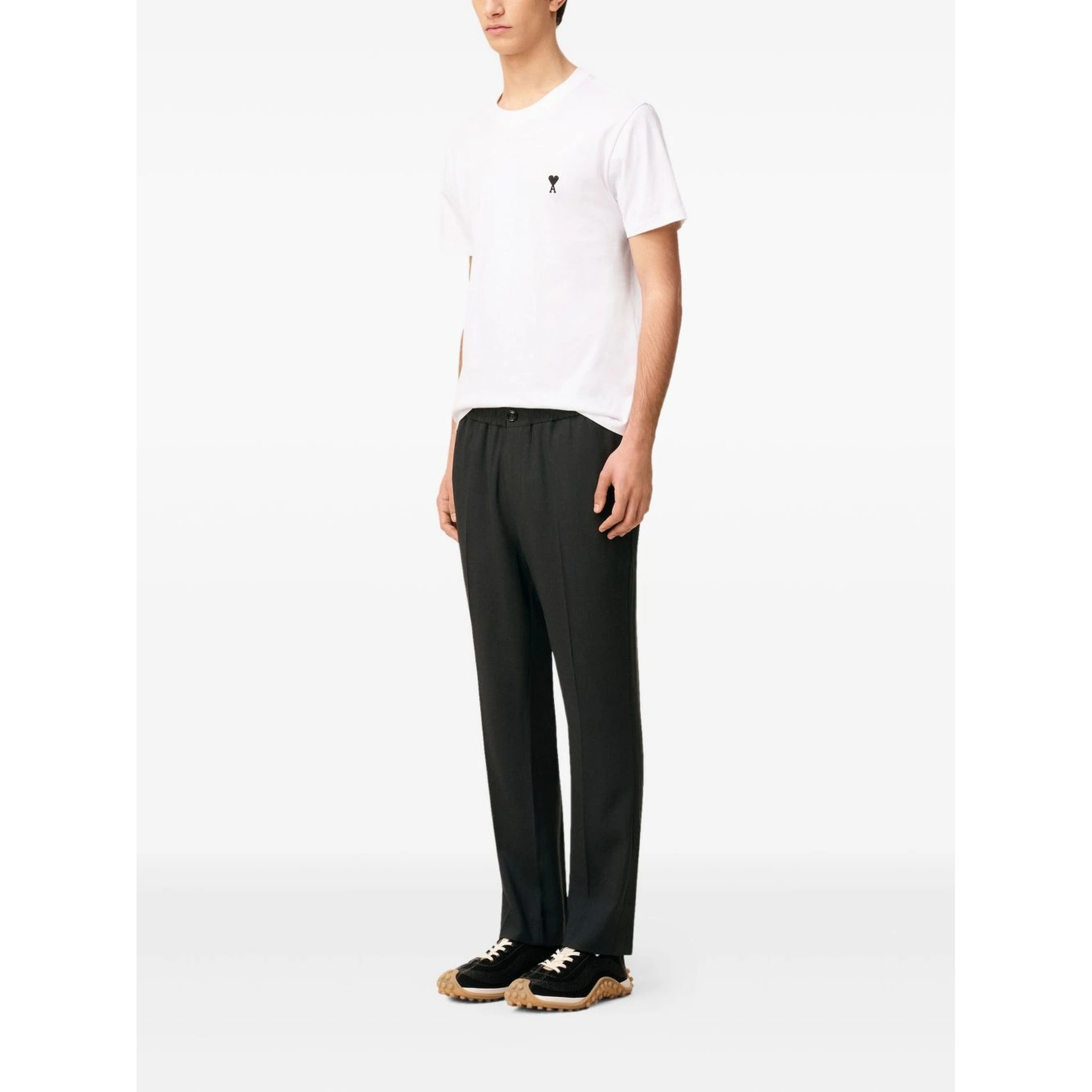 Wool Elasticated-Waist Trousers