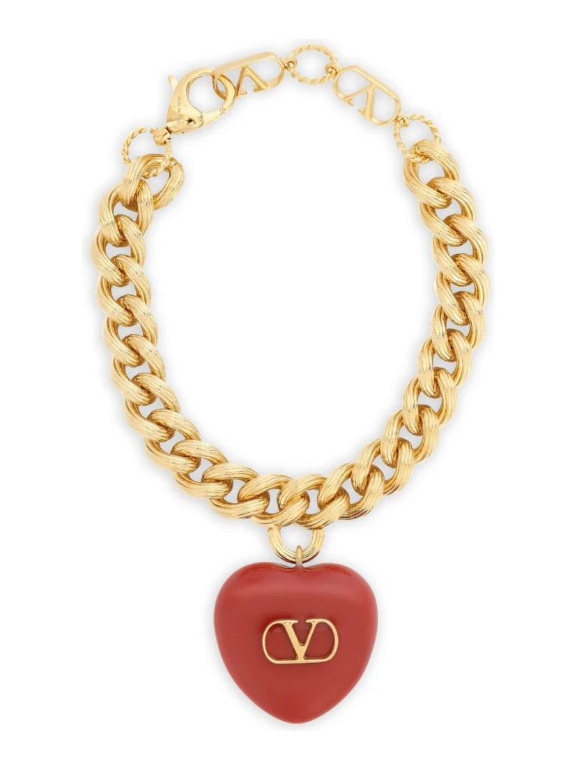 curb-chain heart bracelet