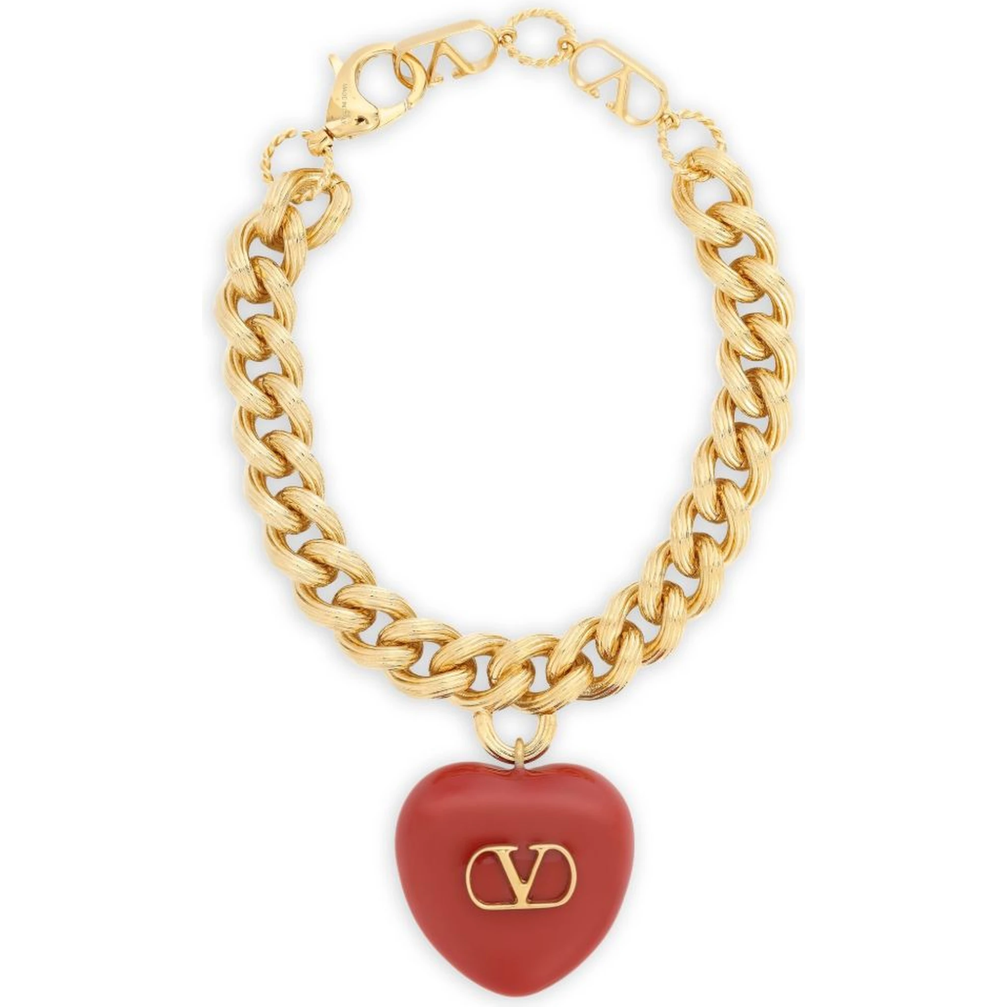 curb-chain heart bracelet