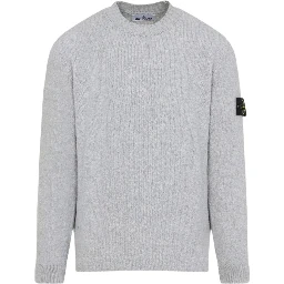 ribbed crew-neck sweater