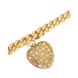 curb-chain heart bracelet