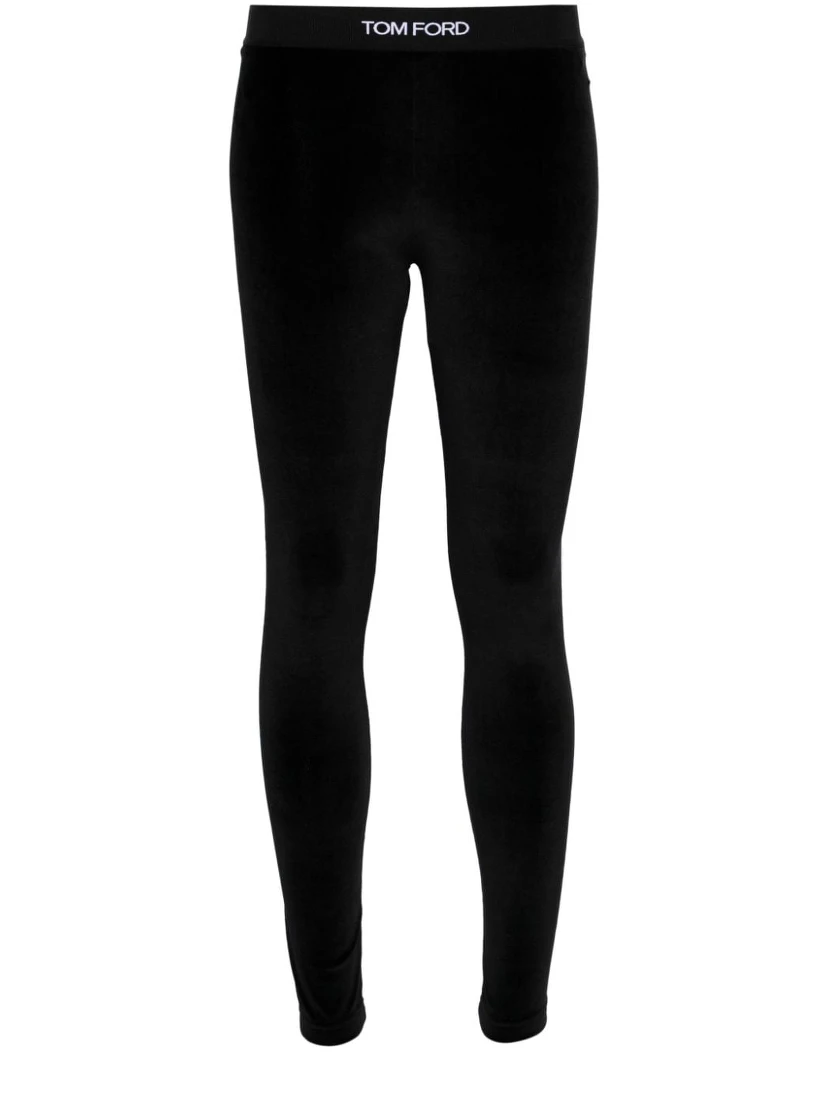 logo-waist leggings