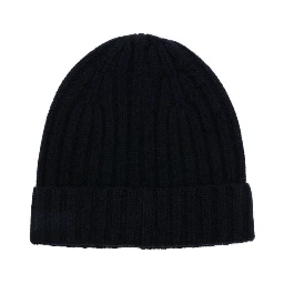 ribbed-knit cashmere beanie