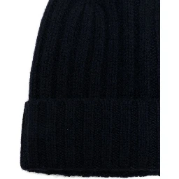 ribbed-knit cashmere beanie