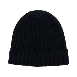ribbed-knit cashmere beanie