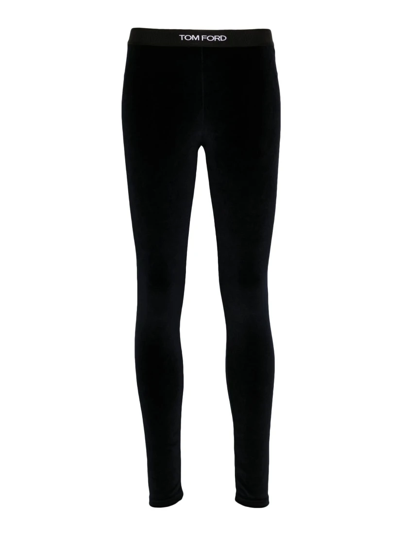 logo-waist leggings
