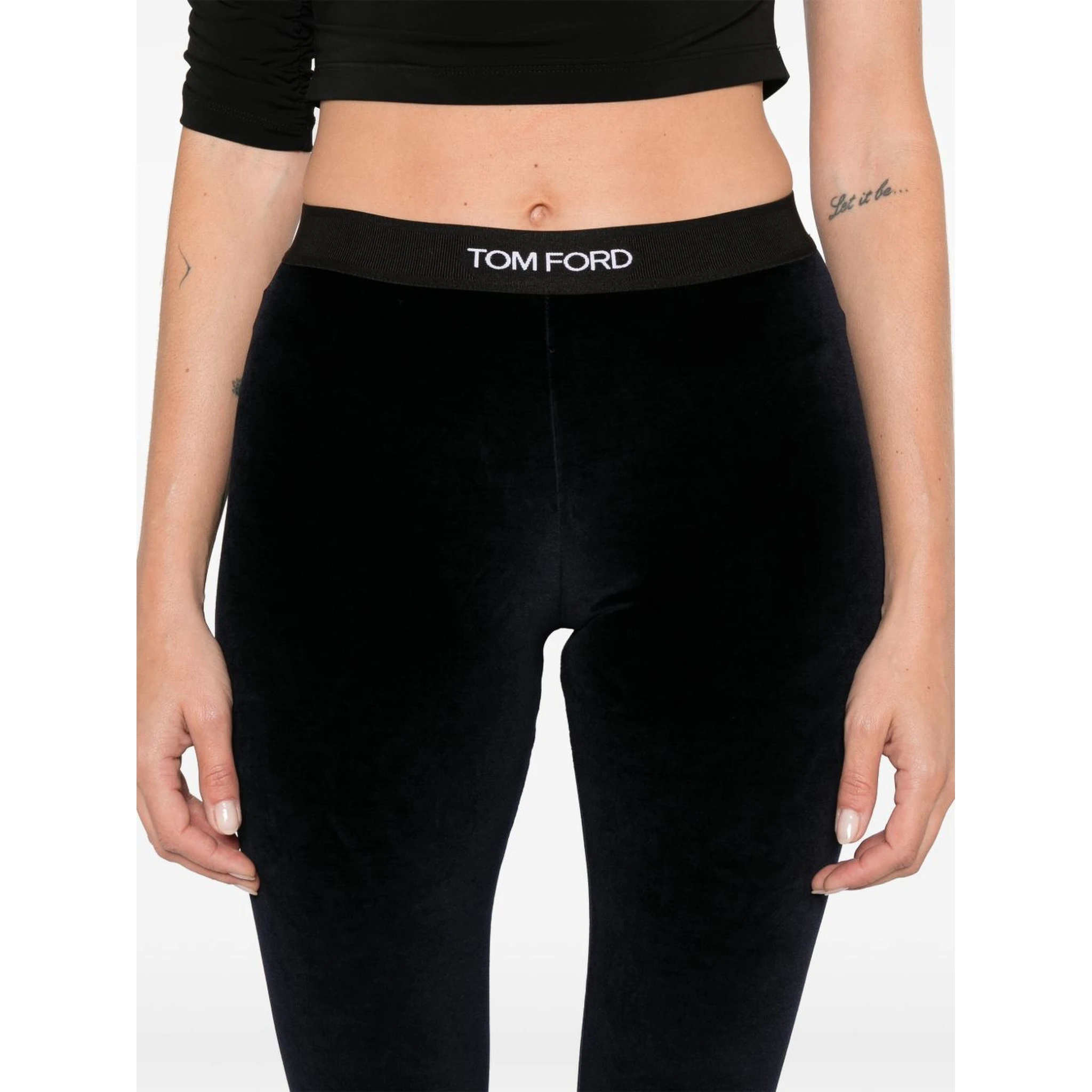 logo-waist leggings