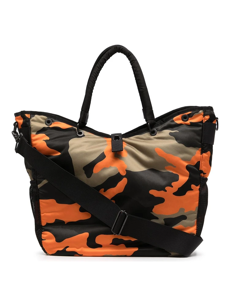 camouflage large tote bag
