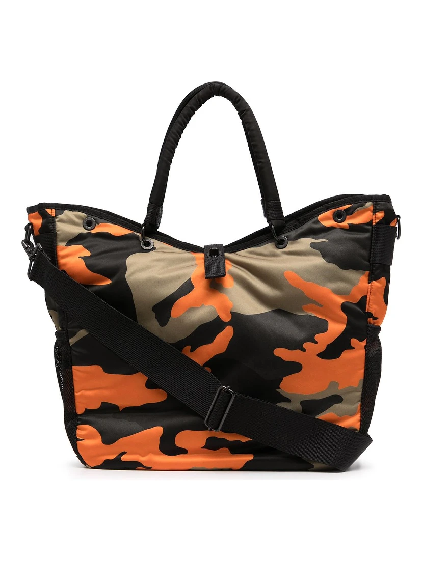 camouflage large tote bag