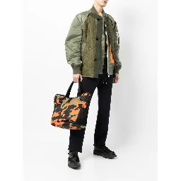 camouflage large tote bag