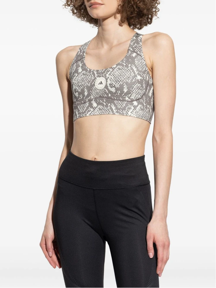 racer-back snake-print sports bra alternative