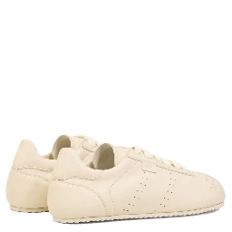 Step leather low-top sneakers