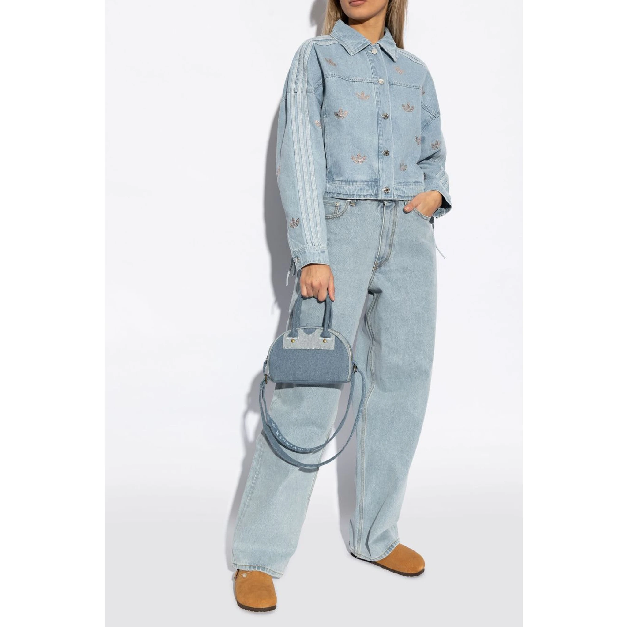 Tokio Shearling Suede Slippers In Animal Print