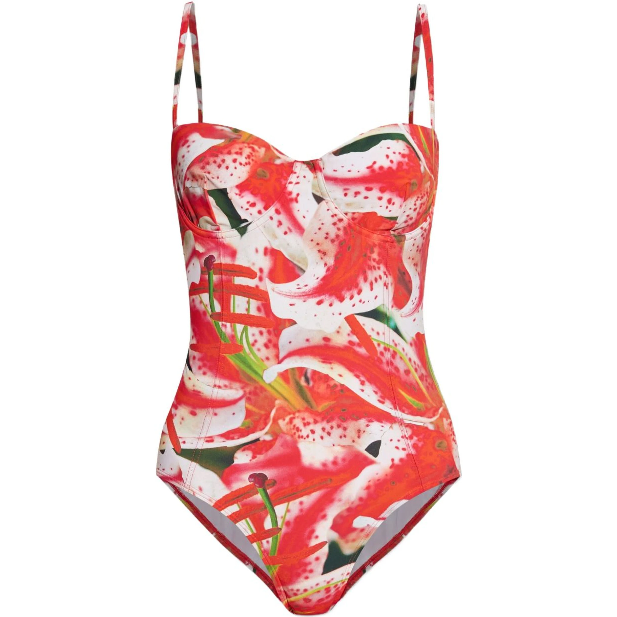 floral-print swimsuit