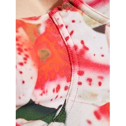 floral-print swimsuit