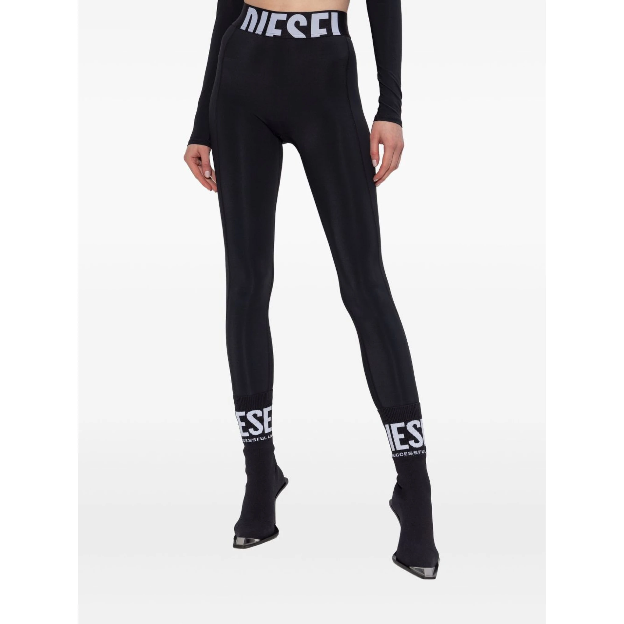 Adeline logo-waistband leggings