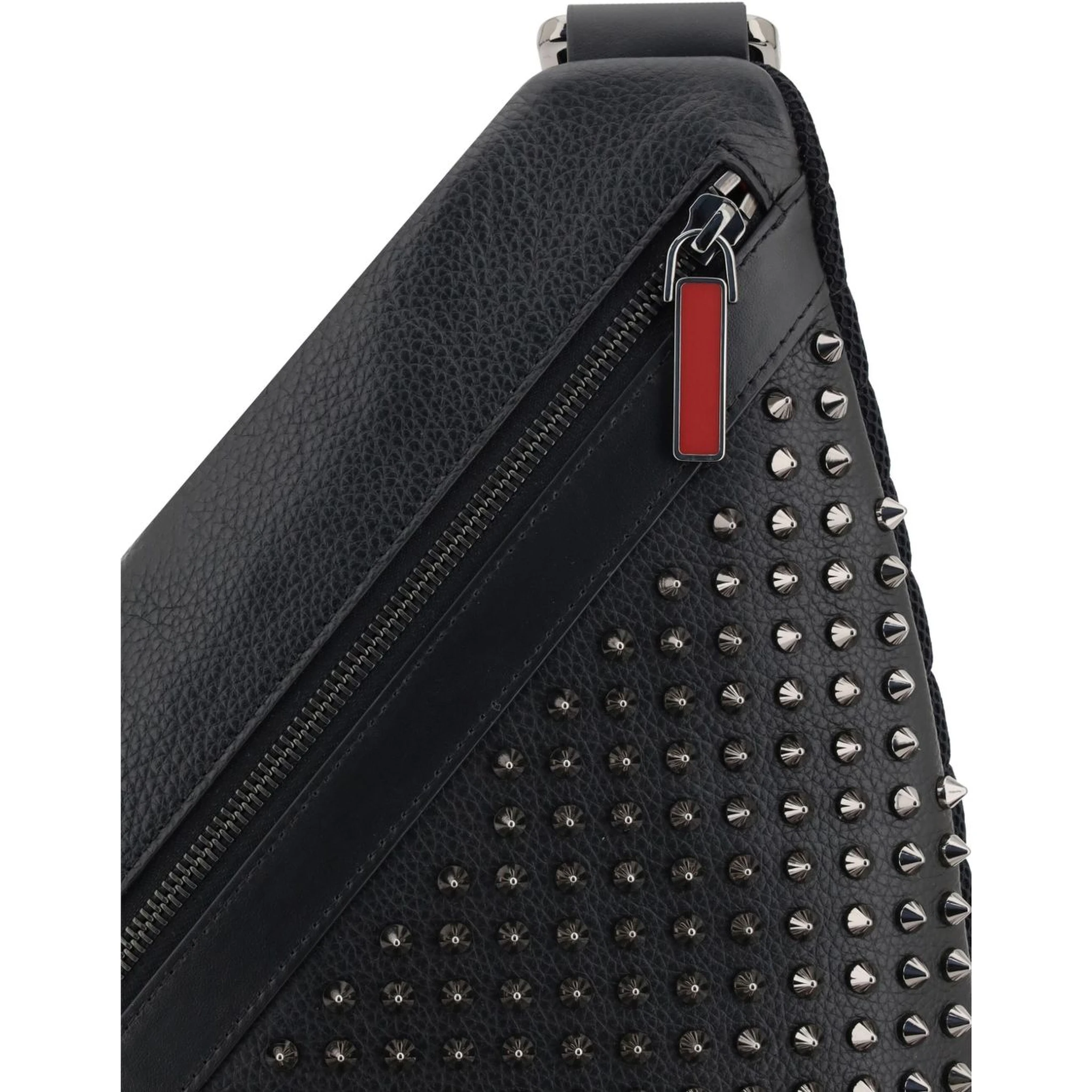 Funky Slingback Leather Backpack In Black