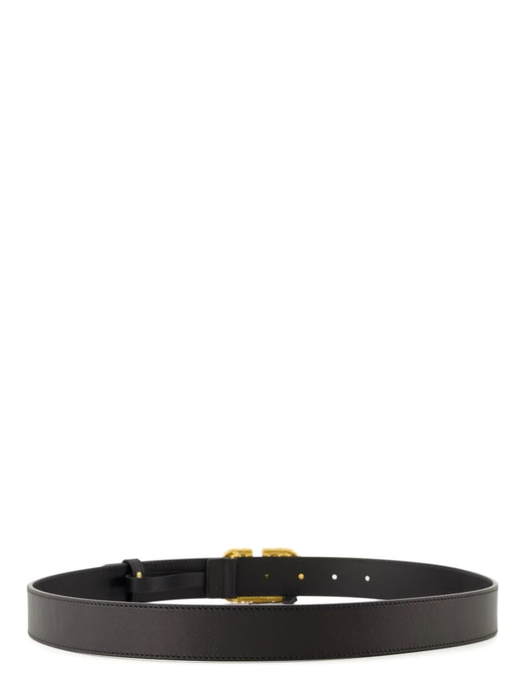 Vlogo Signature Leather Belt In Black alternative