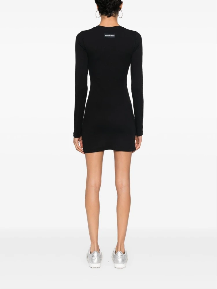 Crescent Moon-embroidered mini dress alternative