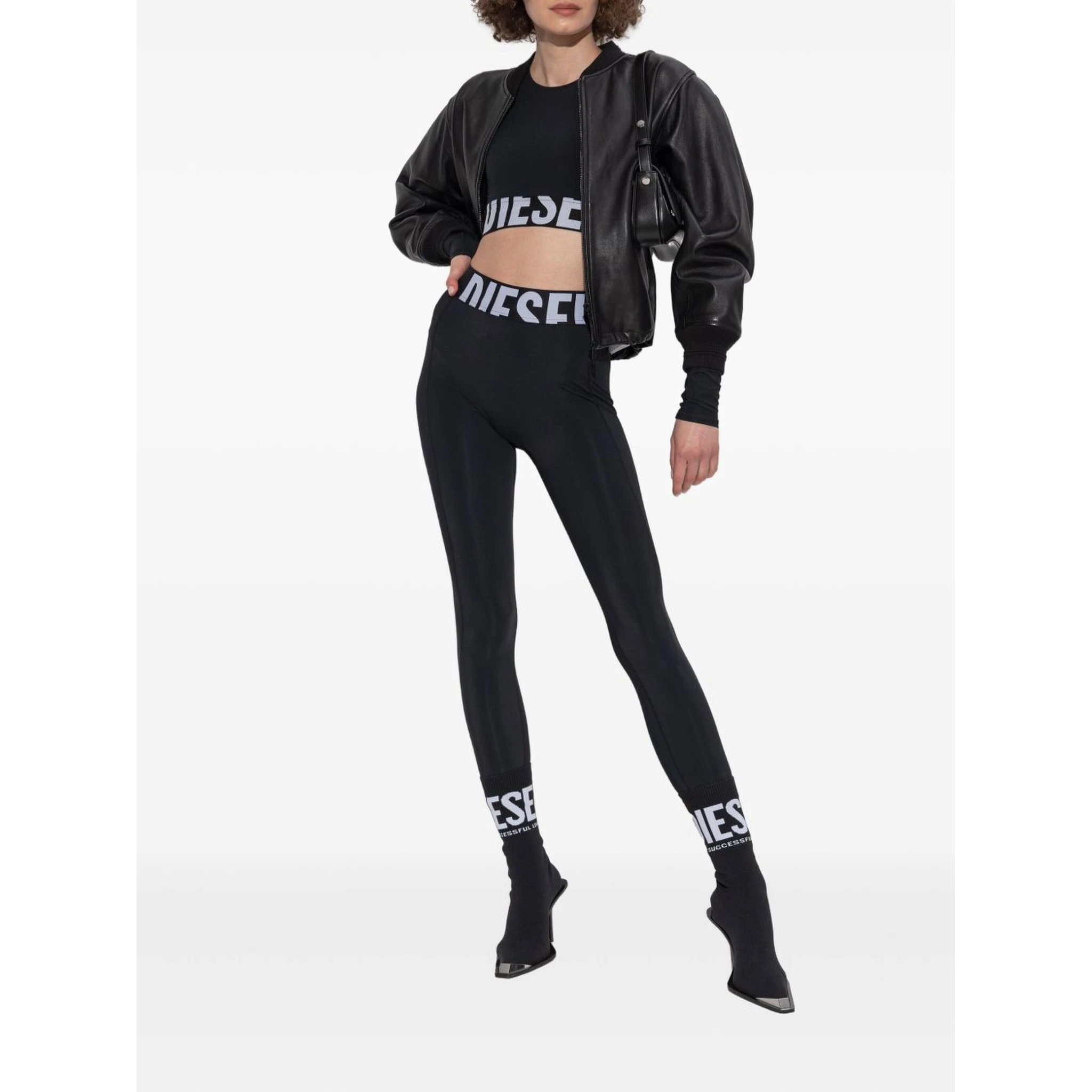 Adeline logo-waistband leggings