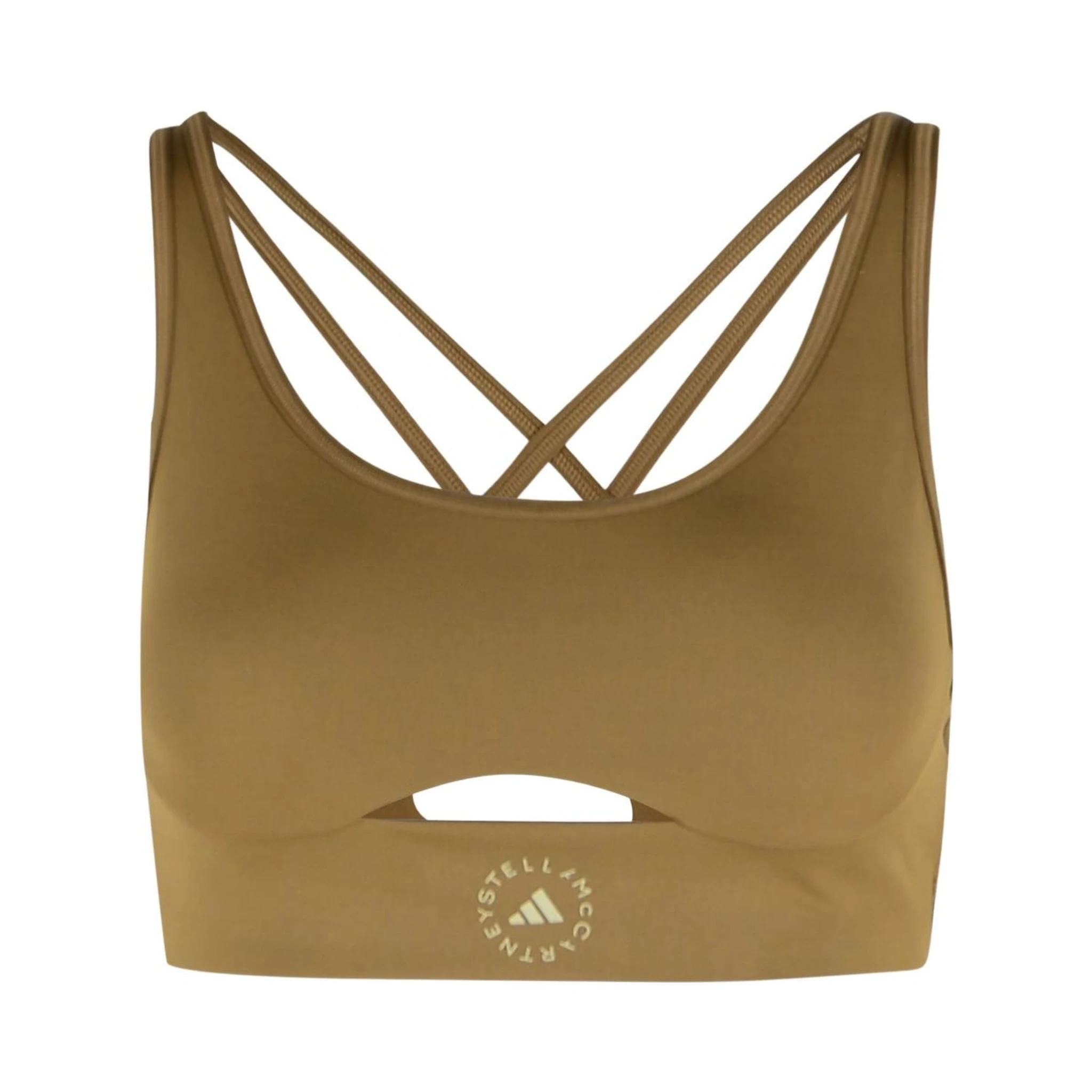 Truestrength Yoga Bra In Brown