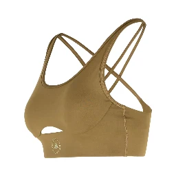 Truestrength Yoga Bra In Brown