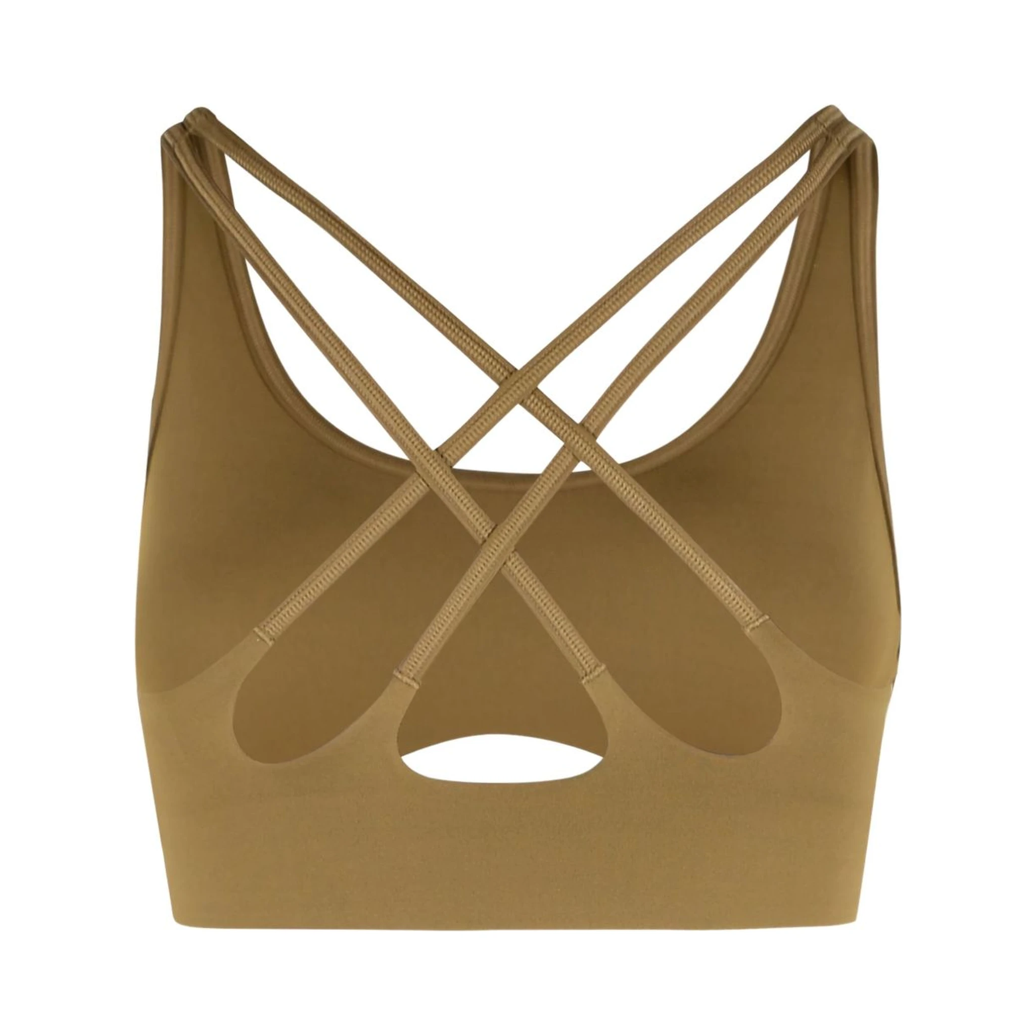 Truestrength Yoga Bra In Brown