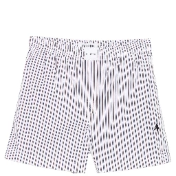 striped cotton shorts