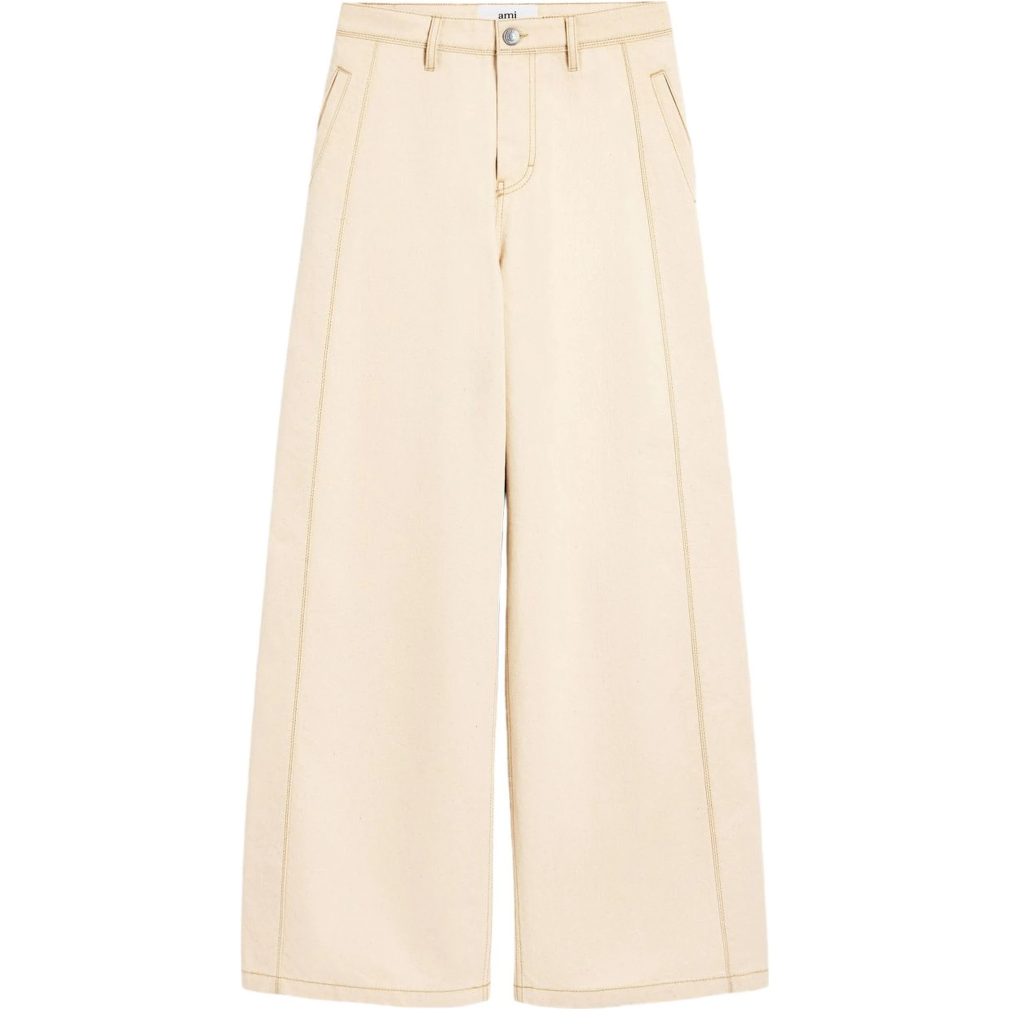 Wide Fit cotton jeans