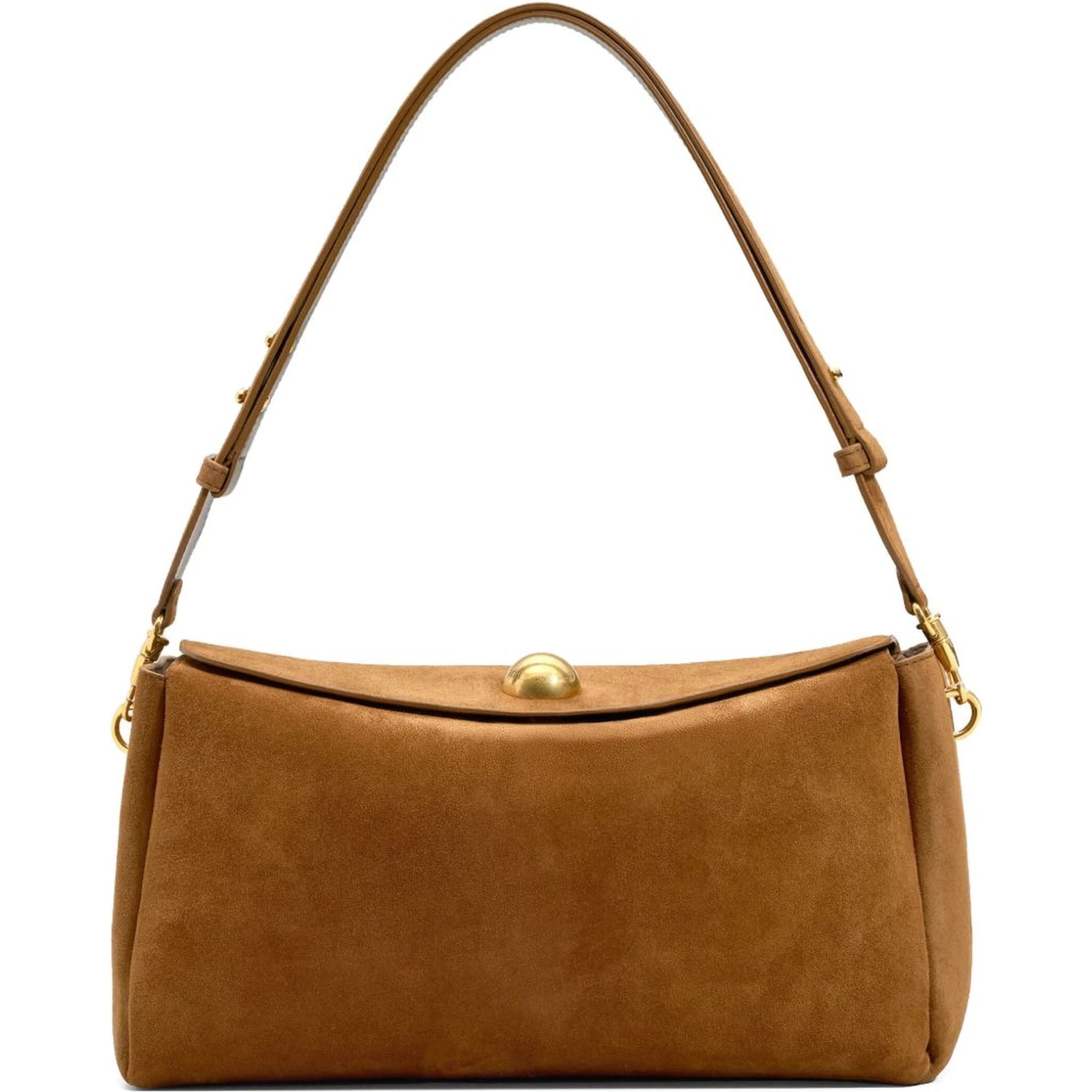 AMI Paris Carrousel suede bag