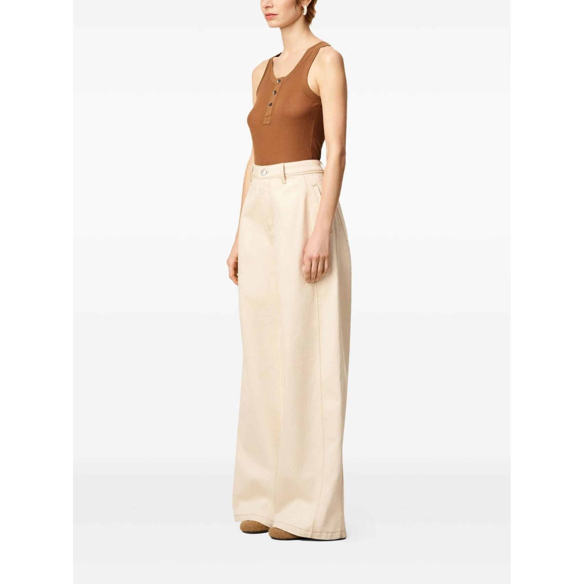 Wide Fit cotton jeans